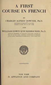 Cover of: A first course in French by Charles Alfred Downer