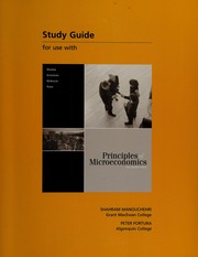 Cover of: Study guide for use with Principles of microeconomics / N. Gregory Mankiw ... [et al.]