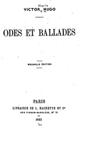 Cover of: Odes et ballades