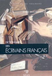 Cover of: Dictionnaire des écrivains français