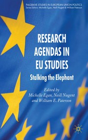 Cover of: Research agendas in EU studies by edited by Michelle Egan, Neill Nugent, and William E. Paterson.