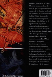 Cover of: Sombras Y Luces De La Edad Media/ Shadows And Lights of the Middle Age