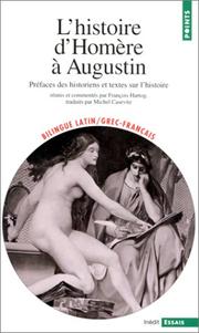 L'histoire d'Homère à Augustin by François Hartog, Michel Casevitz