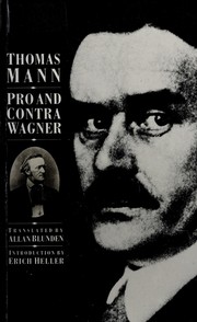 Cover of: Pro and contra Wagner