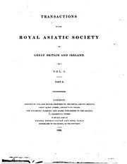 Cover of: Transactions of the Royal Asiatic Society of Great Britain and Ireland