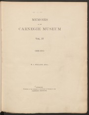 Cover of: Memoirs of the Carnegie Museum