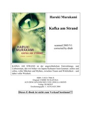 Cover of: Kafka am strand by 村上春樹