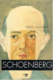 Cover of: Schoenberg