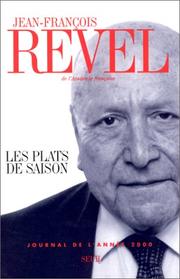 Cover of: Les plats de saison: journal de l'année 2000