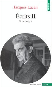 Cover of: Ecrits II by Jacques Lacan
