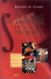 Cover of: Nouveau Dictionnaire de la musique