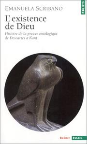 Cover of: L'Existence de Dieu  by Maria Emanuela Scribano, Charles Barone