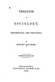 Cover of: Treatise on sociology, theoretical and practical.