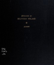 Cover of: Spenser in southern Ireland by Alexander Corbin Judson