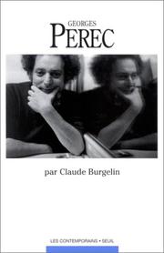 Cover of: Georges Perec by Claude Burgelin