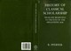 Cover of: History of Classical Scholarship
