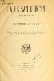 Cover of: La de San Quintin by Benito Pérez Galdós