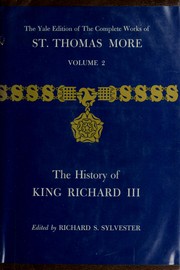 Cover of: The complete works of St. Thomas More.