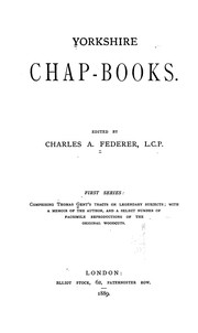 Cover of: Yorkshire chap-books. by Charles A. Federer