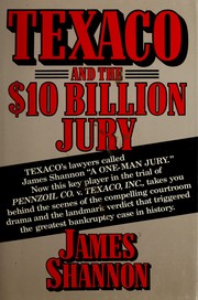 Cover of: Texaco and the $10 billion jury