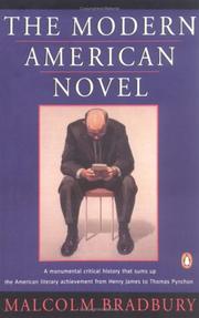 Cover of: The Modern American Novel by Malcolm Bradbury