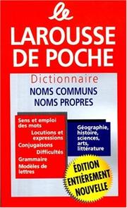 Cover of: Le Larousse de poche by 