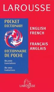 Cover of: Larousse dictionnaire de poche, français-anglais, anglais-français. by Larousse