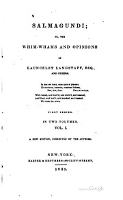 Cover of: Salmagundi: or, The whim-whams and opinions of Launcelot Langstaff, esq.[pseud.] and others ... First series.