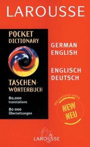 Cover of: Larousse Pocket German/English English/German Dictionary by Larousse