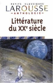 Cover of: Anthologie De La Francaise Xxe Siec (Petits Classiques Larousse) by F. Carole