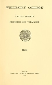 Cover of: Report of the President by Wellesley College