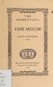 Cover of: The apprentice's vade mecum (1734) by Samuel Richardson