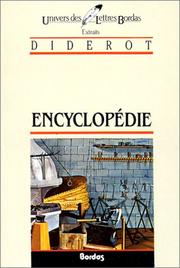 Cover of: Encyclopedie* by Denis Diderot
