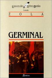 Cover of: Germinal d'Emile Zola (extraits)