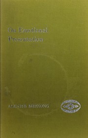Cover of: On emotional presentation.