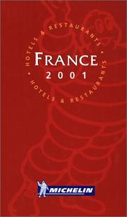 Cover of: Michelin the Red Guide France 2001