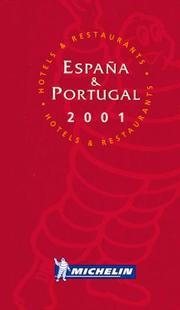 Cover of: Michelin THE RED GUIDE Espana-Portugal 2001 (THE RED GUIDE) by 