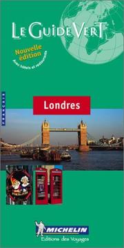 Cover of: Londres Green Guide (Michelin Green Guides) by 