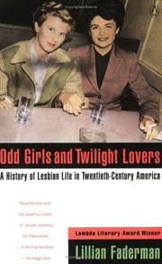 Odd girls and twilight lovers by Lillian Faderman