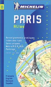 Cover of: Michelin Paris Pocket Atlas Map No. 11 (Michelin Maps & Atlases) by Michelin Travel Publications, Pneu Michelin (Firm)