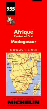 Cover of: Michelin Africa Central, South, and Madagascar Map No. 955 (Michelin Maps & Atlases) by Michelin Travel Publications, Pneu Michelin (Firm)