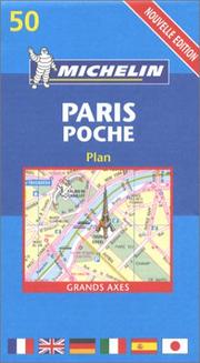 Cover of: Michelin Paris Poche Plan