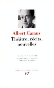 Théâtre, récits, nouvelles