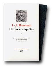 Cover of: Rousseau  by Jean-Jacques Rousseau