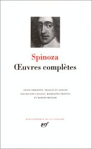 Cover of: Spinoza : Oeuvres complètes