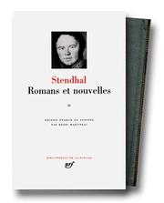 Cover of: Romanans Et Nouvelles  by Stendhal