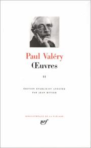 Cover of: Valéry  by Paul Valéry