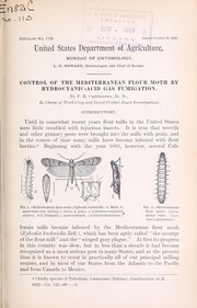 Control of the Mediterranean flour moth by hydrocyanic-acid gas fumigation by F. H. Chittenden