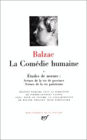 Cover of: Balzac : La Com??die humaine, tome 5 :Bibliotheque de la Pleiade by 