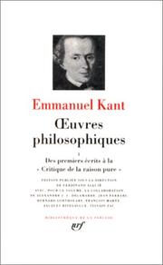 Cover of: Oeuvres philosophiques, tome 1